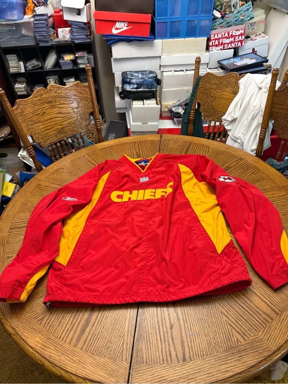Vintage Reebok KC Chiefs Red and Yellow Chiefs Pullover Jacket